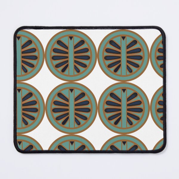 Item preview, red shapes circular patterns design, circle, circular, round, halftone, art, striped, vector, minimal, style, shape, well, contrasting, artistic, designed and sold by handmadehipsters.