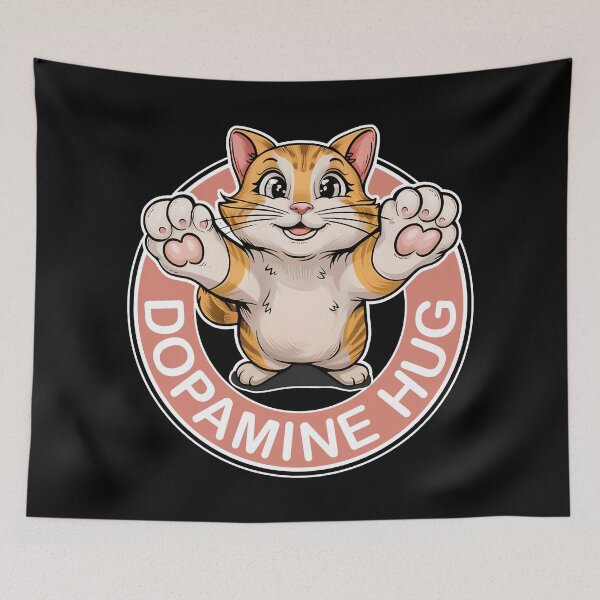 Item preview, Dopamine cat hug ginger cat love designed and sold by Szkicerka.