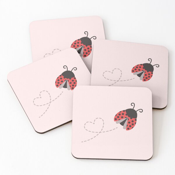 Item preview, Cute Flying Ladybug Leaving A Heart Trail designed and sold by rustydoodle.