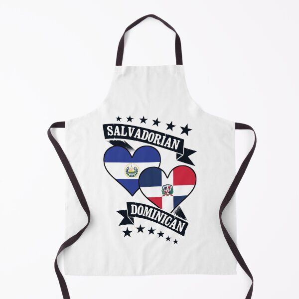 Item preview, Salvadorian Dominican Heart Flags El Salvador Dominican designed and sold by ReallyAwesome.