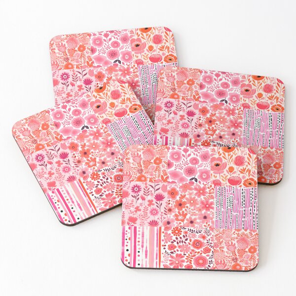 Item preview, Pink Floral Patchwork  designed and sold by OLAIZA.