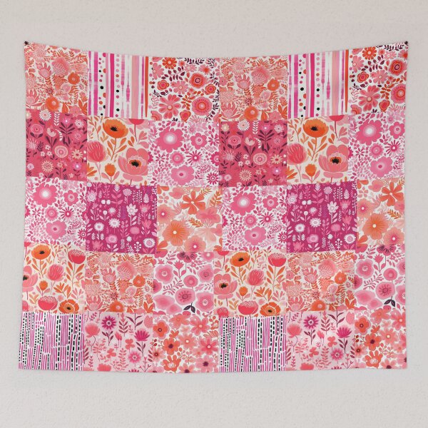Item preview, Pink Floral Patchwork  designed and sold by OLAIZA.