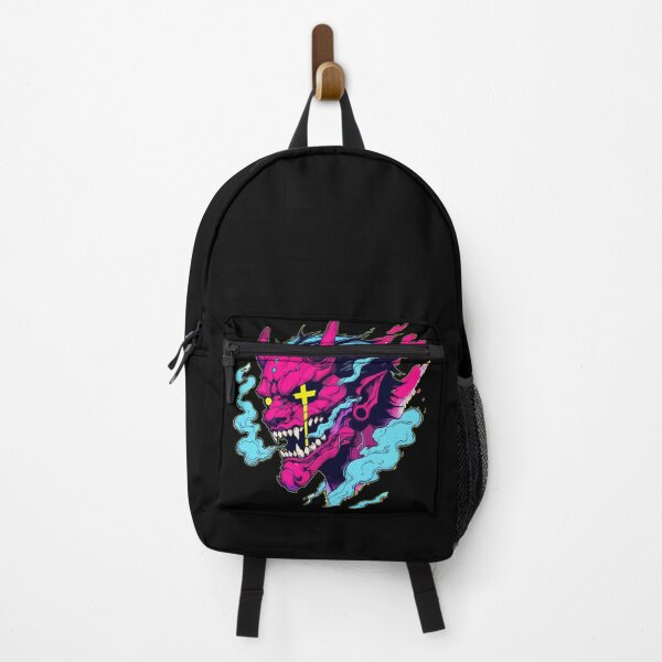 Item preview, Oni Yokai Hannya Ogre Pink Neon Art designed and sold by TomFrontierArt.