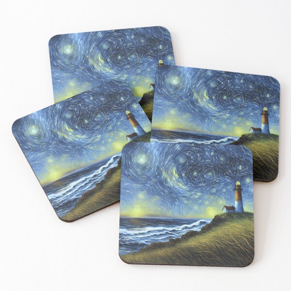 Item preview, Starry Night Lighthouse designed and sold by Blue Horse Photo Magic.