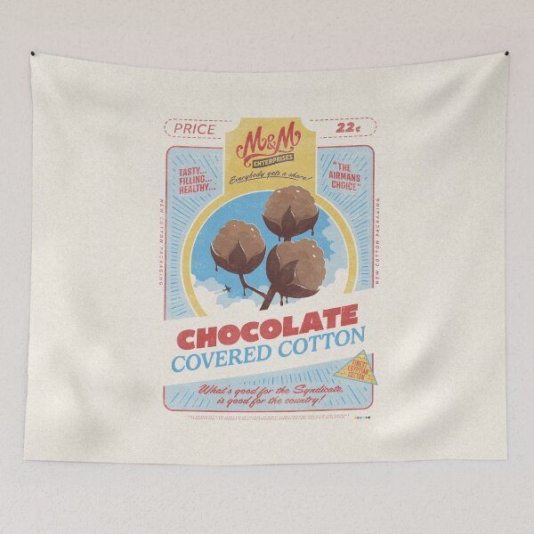 Item preview, Chocolate Covered Cotton Advert from M&M Enterprises designed and sold by Shapes & Fragments.