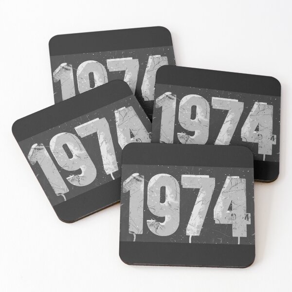 Item preview, Born 1974, Black and White Retro Design designed and sold by sheprint.
