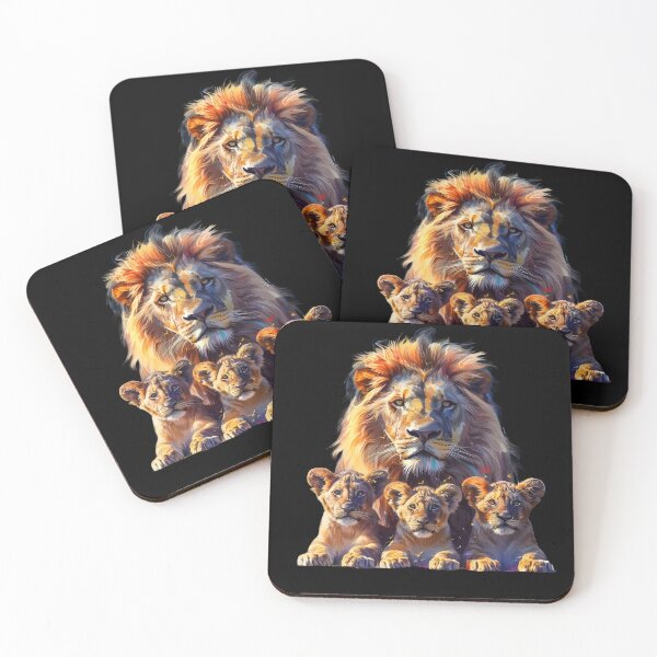 Item preview, Father Lion and His Cubs ll designed and sold by LeahArts159.