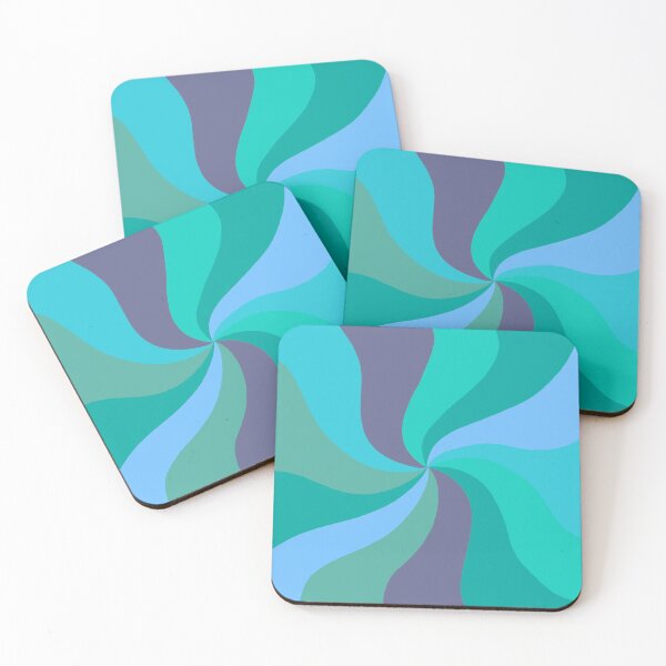 Item preview, Cool strips retro with ocean blue, ice blue and green designed and sold by Kaushlydraw.