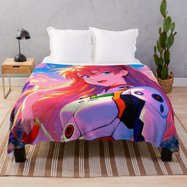 Item preview, Asuka from Evangelion at sunset designed and sold by Xopshi.