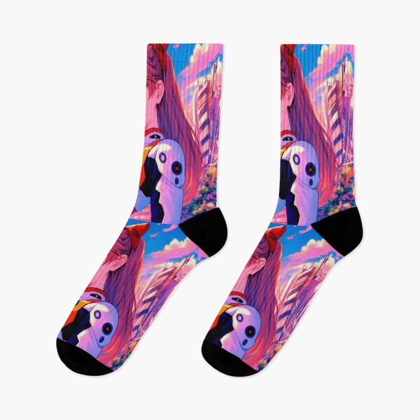 Item preview, Asuka from Evangelion at sunset designed and sold by Xopshi.