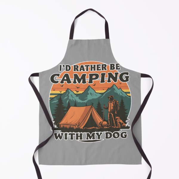 Item preview, Dog And Human Camping In Mountains Design designed and sold by ILOVEART247.