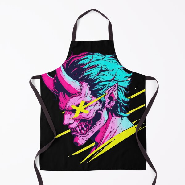 Item preview, Cool Oni Yokai Hannya Ogre Neon Art designed and sold by TomFrontierArt.