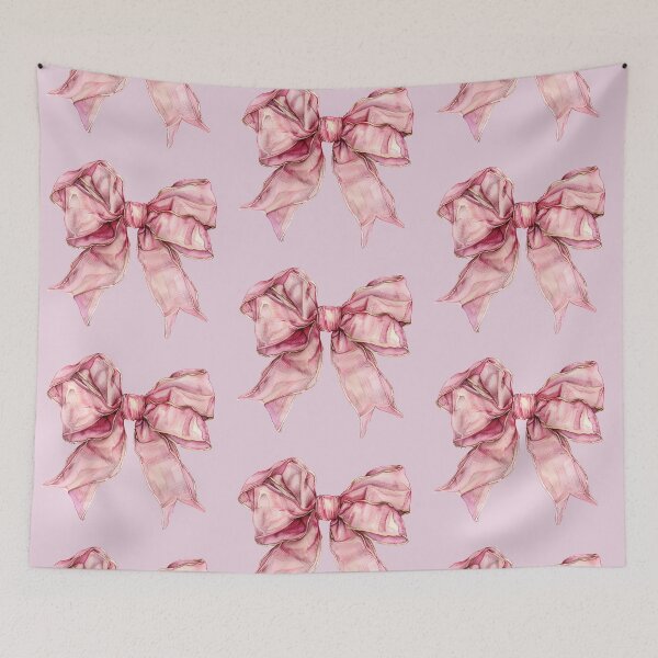 Item preview, Coquette Bow Aesthetic Style, Decorative Pink Ribbon designed and sold by CozyLightsStore.