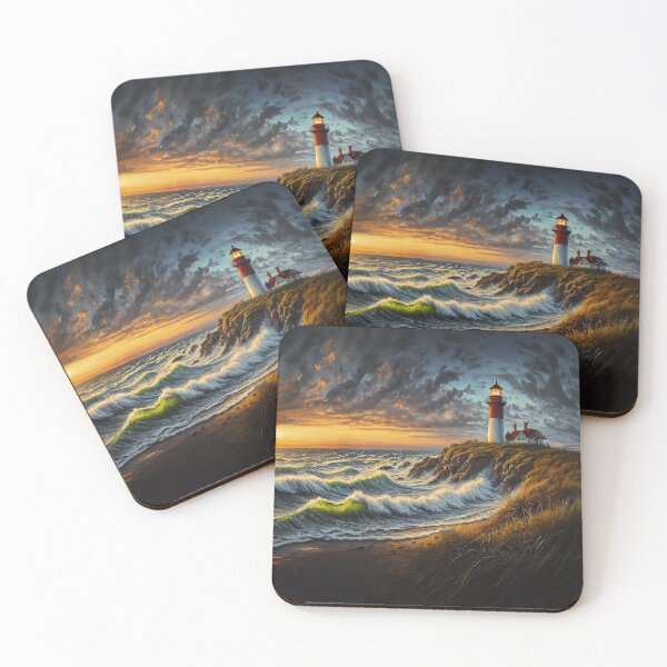 Item preview, Sunset Lighthouse designed and sold by Blue Horse Photo Magic.