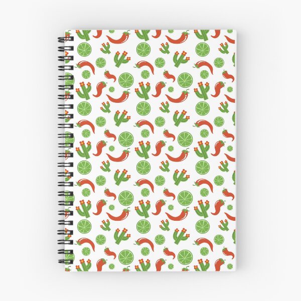 Item preview, Mexican seamless pattern with pepper, cactus, lime designed and sold by shushunya13.