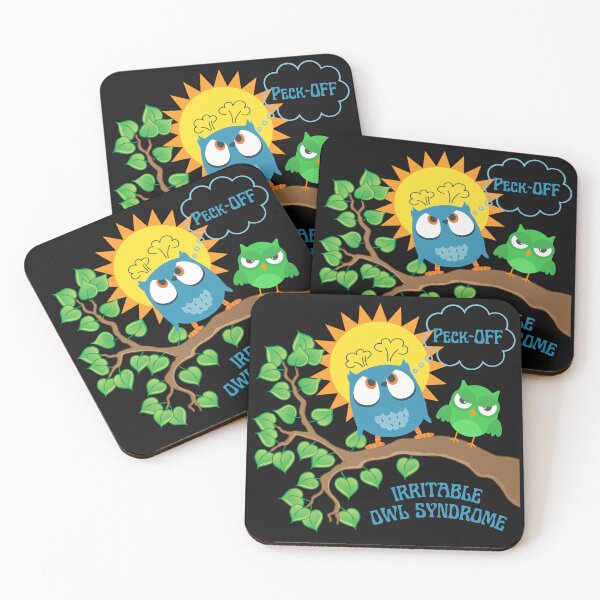 Item preview, Funny Irritable Owl Syndrome Humorous Peck-Off Design  designed and sold by MTJ-Mushrooms.