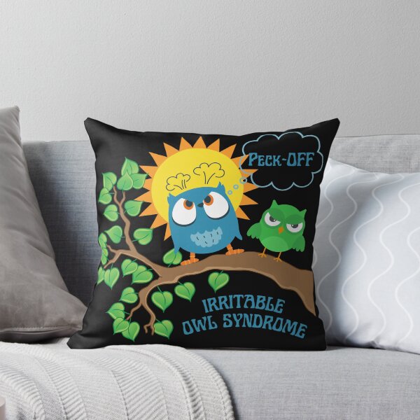 Item preview, Funny Irritable Owl Syndrome Humorous Peck-Off Design  designed and sold by MTJ-Mushrooms.