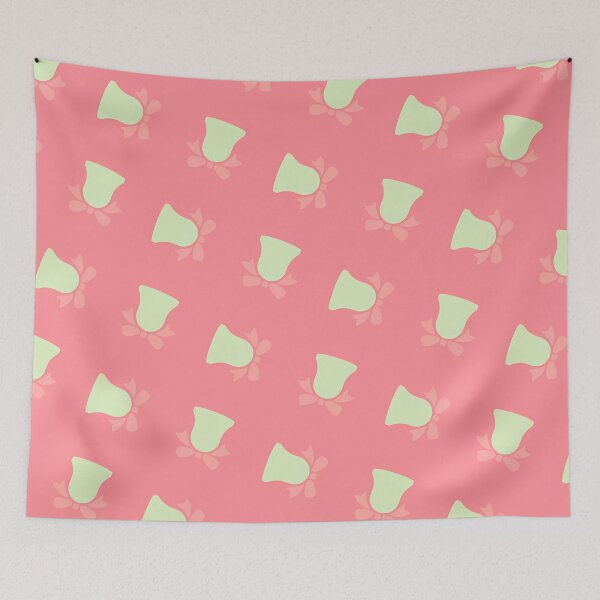 Item preview, Yellow Christmas Bells On Pink Pattern designed and sold by PatternsPalette.