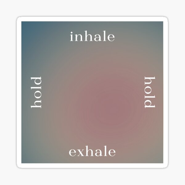 Item preview, Box Breathing Square | Meditation | Meditate | Breathing Exercise | Technique  designed and sold by The Turquoise Brush.