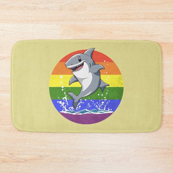 Item preview,  Funny Pride Shark Rainbow LGBT Flag  designed and sold by MomentumCloset.
