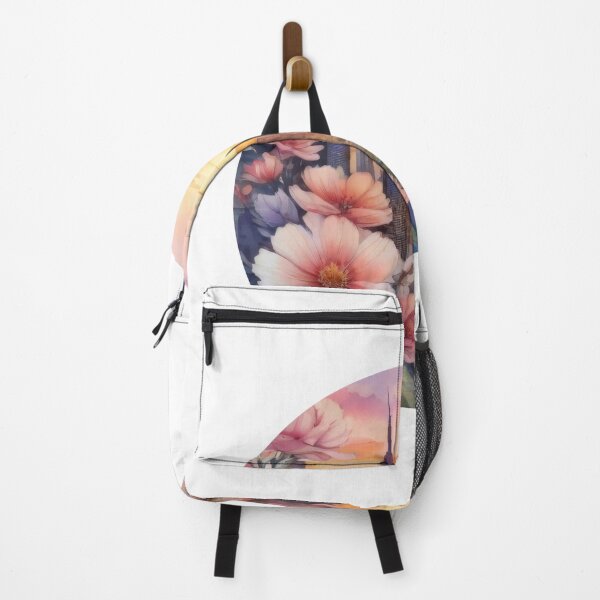 Item preview, Sunset Skyline Floral Watercolor Sticker (1413) designed and sold by WASjourney.