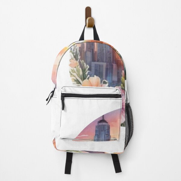 Item preview, Sunset City Floral Watercolor Sticker (1416) designed and sold by WASjourney.