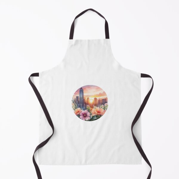 Item preview, Sunset City Floral Watercolor Sticker (1416) designed and sold by WASjourney.