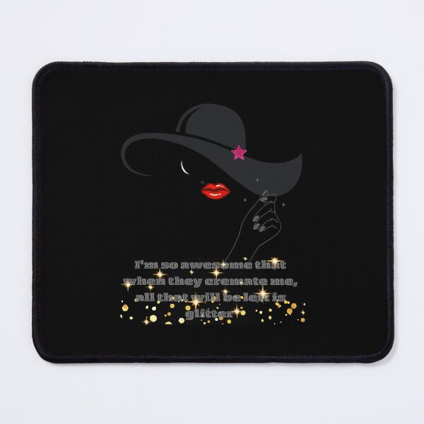 Item preview, Awesome sophisticated elegant women face in sexy black hat designed and sold by YourTrendyTees.