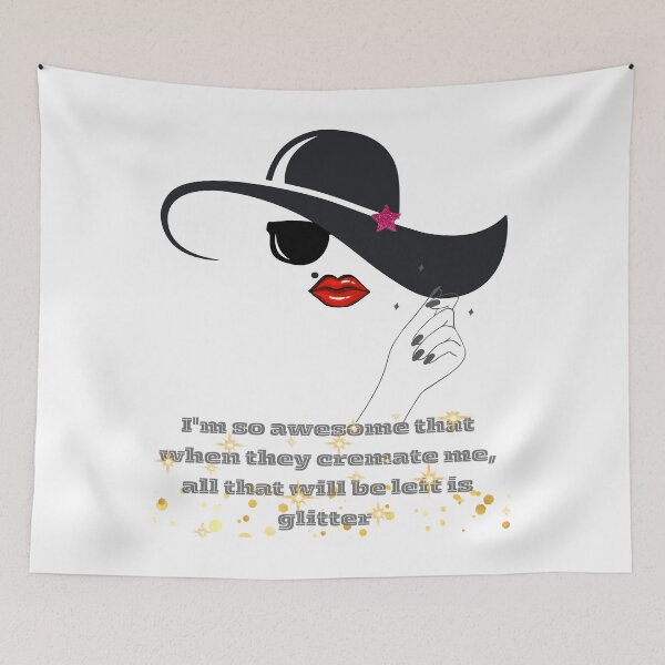 Item preview, Awesome sophisticated elegant women face in sexy black hat  designed and sold by YourTrendyTees.