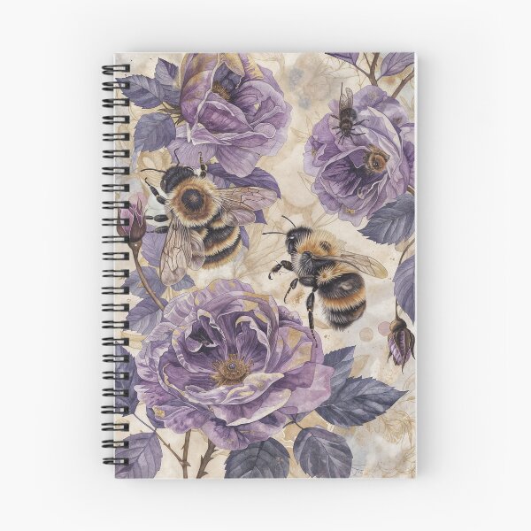 Item preview, Features a Floral background with Purple and Beige tones. It showcases several large Flowers, resembling Roses, along with buds and Leaves designed and sold by Ellebecool.