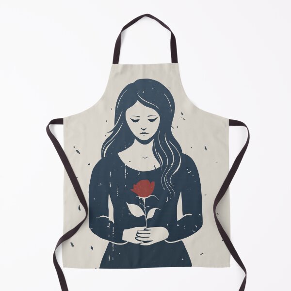 Item preview, A lonely Girl Holding Rose to Love Propose designed and sold by STYLO FASHION.