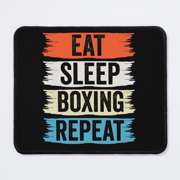 Item preview, Boxing Eat Sleep Repeat Fitness Motivational designed and sold by BOUCHERIT amine.