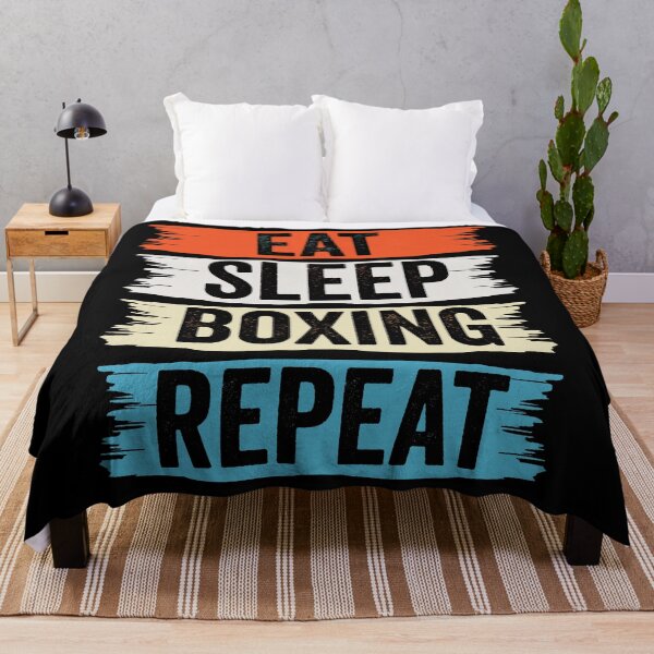Item preview, Boxing Eat Sleep Repeat Fitness Motivational designed and sold by BOUCHERIT amine.