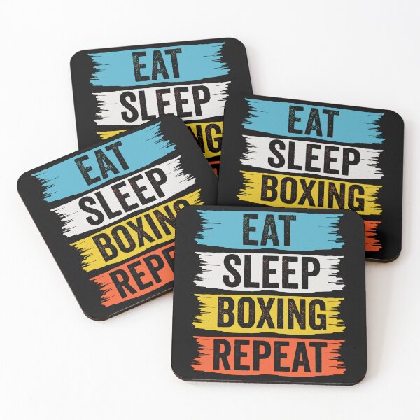 Item preview, Boxing Eat Sleep Repeat Fitness Motivational designed and sold by BOUCHERIT amine.
