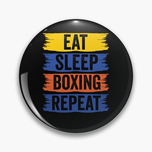 Item preview, Boxing Eat Sleep Repeat Fitness Motivational designed and sold by BOUCHERIT amine.