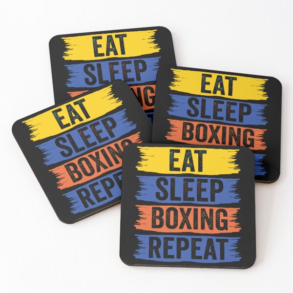 Item preview, Boxing Eat Sleep Repeat Fitness Motivational designed and sold by BOUCHERIT amine.