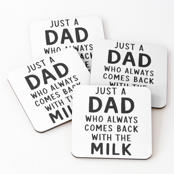 Item preview, Just A Dad Who Always Comes Back with the Milk designed and sold by Kannan-Ravi.