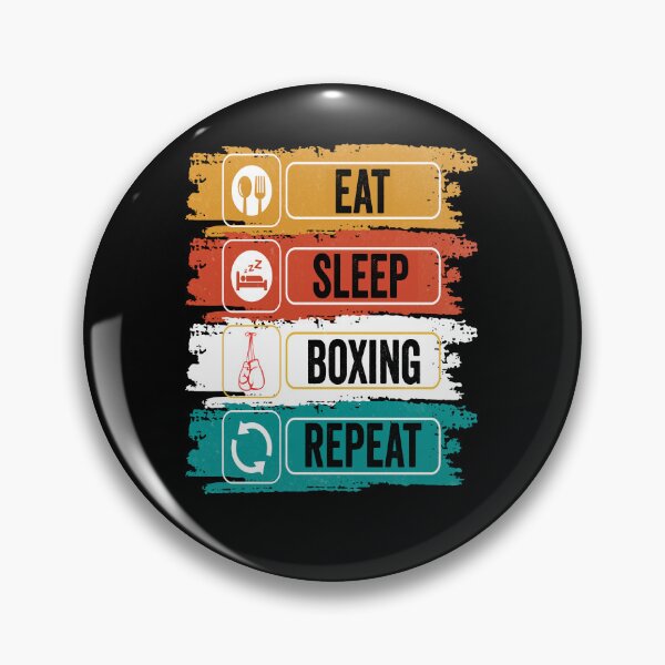 Item preview, Boxing Eat Sleep Repeat Fitness Motivational designed and sold by BOUCHERIT amine.