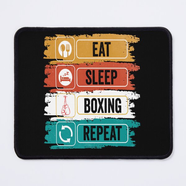 Item preview, Boxing Eat Sleep Repeat Fitness Motivational designed and sold by BOUCHERIT amine.