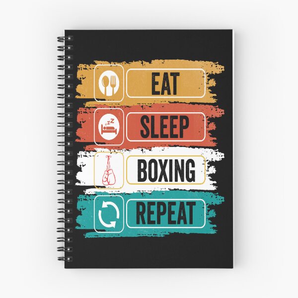 Item preview, Boxing Eat Sleep Repeat Fitness Motivational designed and sold by BOUCHERIT amine.