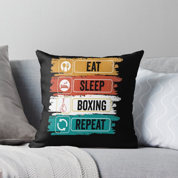Item preview, Boxing Eat Sleep Repeat Fitness Motivational designed and sold by BOUCHERIT amine.