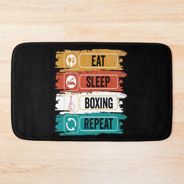 Item preview, Boxing Eat Sleep Repeat Fitness Motivational designed and sold by BOUCHERIT amine.