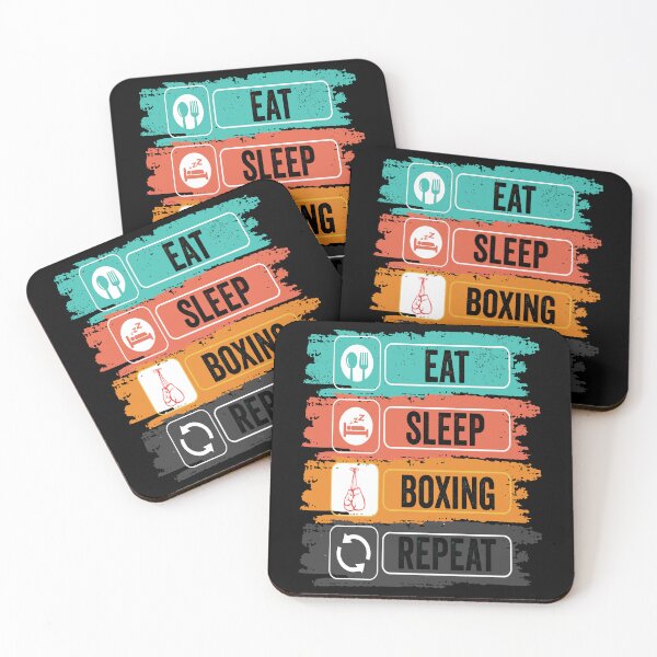 Item preview, Boxing Eat Sleep Repeat Fitness Motivational designed and sold by BOUCHERIT amine.