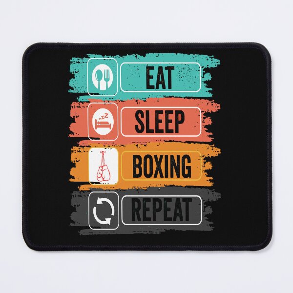 Item preview, Boxing Eat Sleep Repeat Fitness Motivational designed and sold by BOUCHERIT amine.