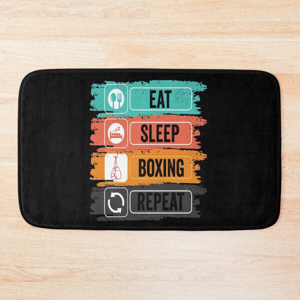 Item preview, Boxing Eat Sleep Repeat Fitness Motivational designed and sold by BOUCHERIT amine.