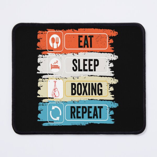 Item preview, Boxing Eat Sleep Repeat Fitness Motivational designed and sold by BOUCHERIT amine.