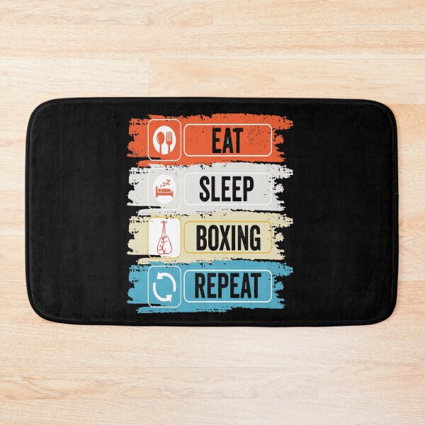 Item preview, Boxing Eat Sleep Repeat Fitness Motivational designed and sold by BOUCHERIT amine.