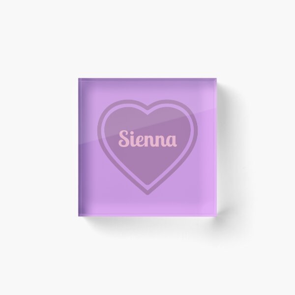 Item preview, Sienna Name Girl Purple designed and sold by Monika Howarth.