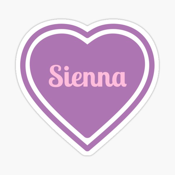 Item preview, Sienna Name Girl Purple designed and sold by Monika Howarth.