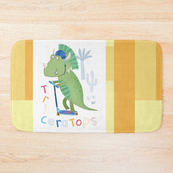 Item preview, Cute Triceratops Dinosaur with Colorful Text by Children's Artist Carla Daly designed and sold by Carla Daly.